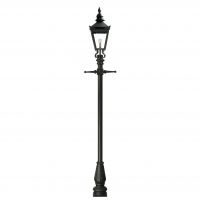 Black Harrogate lamp post set 2.2m Black Harrogate lamp post set 2.2m