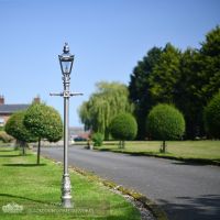 Harrogate Lantern on Silver finished post Harrogate Lantern on Silver finished post