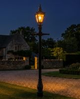 Harrogate Polished Brass Lamp Post Range 2.25m digital illustration night time Harrogate Polished Brass Lamp Post Range 2.25m digital illustration night time