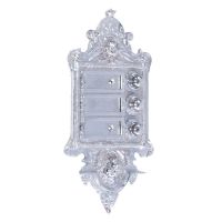 “Hazeldon Park" Bright Chrome Apartment Bell Push “Hazeldon Park" Bright Chrome Apartment Bell Push