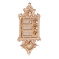 “Hazeldon Park" Polished Brass Apartment Bell Push