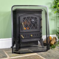 "Heanwood Park" Small Black Dome Shaped Spark Guard - 52cm