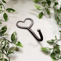 Heart Shaped Coat Hook Created From Iron