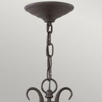 Heaton Ornate Traditional Chain Lantern in Midnight Black Chain Close Up