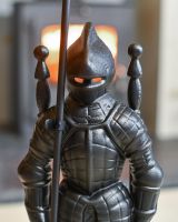 Close Up Of Heavy Duty Cast Iron "Black Knight" Companion Set Detailing
