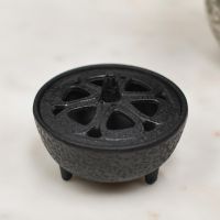 Heavy Duty Cast Iron Incense Burner in Black