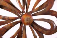 “Helenium Flower” Copper Plated Wind Dancer