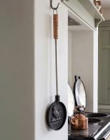 Hen Design Cookware Utensil Hung up in a Kitchen next to a Traditional Aga - Digital Illustration Hen Design Cookware Utensil Hung up in a Kitchen next to a Traditional Aga - Digital Illustration