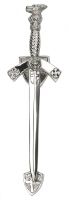 “Heraldic Sword” Bright Chrome Door Knocker 