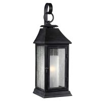 High-Quality "Parisian" Seeded Glass Wall Lantern - 42cm