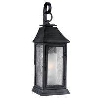 High-Quality "Parisian" Seeded Glass Wall Lantern - 49cm