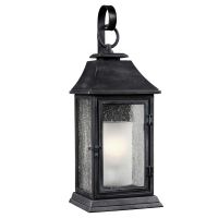 High-Quality "Parisian" Seeded Glass Wall Lantern - 65cm