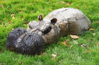 “Horace” " Hidey Hippo" Garden Sculpture and Decoration