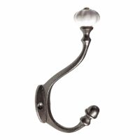 Victoriana Cast Iron Hook in cast iron finish Victoriana Cast Iron Hook in cast iron finish