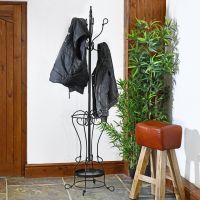 Black Hallway Butler Hat & Coat Stand in Use Black Hallway Butler Hat & Coat Stand in Use