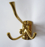 3 Prong Brass "Swivel" Hook