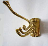 3 Prong Brass "Swivel" Hook