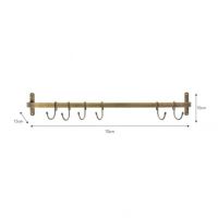 Industrial Steel Kitchen Hook Rack Measurements