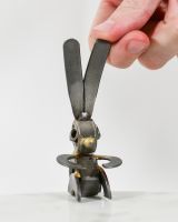 Scale image of scrap metal art sculpture Scale image of scrap metal art sculpture