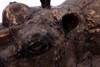 “Horace” " Hidey Hippo" Garden Sculpture and Decoration