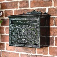 "Horncastle Abbey" Black Wall Mounted Post Box