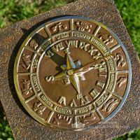 Horoscope Design Sundial on a Column