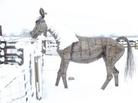 “Brigadier Gerard” Horse sculpture hand made in fabricated steel “Brigadier Gerard” Horse sculpture hand made in fabricated steel