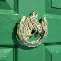 Horse and Horseshoe Door Knocker