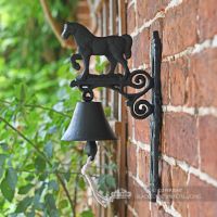 Cast Iron Garden Bell - Horse