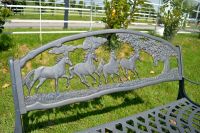 "Countryside Paddock" Horse Design Cast Iron Bench "Countryside Paddock" Horse Design Cast Iron Bench