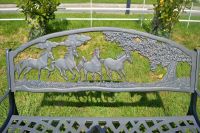 "Countryside Paddock" Horse Design Cast Iron Bench "Countryside Paddock" Horse Design Cast Iron Bench