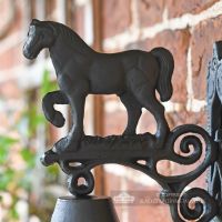 Horse Motif On Cast Iron Garden Bell