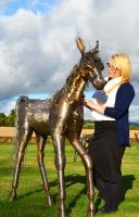 Hand Made Fabricated Steel Horse Sculpture Hand Made Fabricated Steel Horse Sculpture