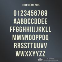 All Letters and Numbers in the Bebas Neue Font All Letters and Numbers in the Bebas Neue Font