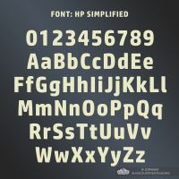 All Letters and Numbers in the Simplified Font All Letters and Numbers in the Simplified Font