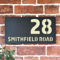 "Smithfield" House Sign Finished in Cream "Smithfield" House Sign Finished in Cream