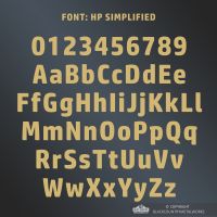All Letters and Numbers in the Simplified Font All Letters and Numbers in the Simplified Font
