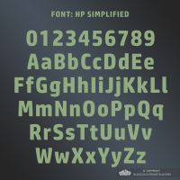 All Letters and Numbers in the Simplified Font