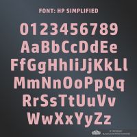 All Letters and Numbers in the Simplified Font All Letters and Numbers in the Simplified Font