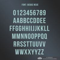 All Letters and Numbers in the Bebas Neue Script Font All Letters and Numbers in the Bebas Neue Script Font