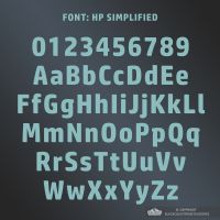 All Letters and Numbers in the Simplified Font All Letters and Numbers in the Simplified Font