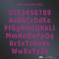 All Letters and Numbers in the Simplified Font All Letters and Numbers in the Simplified Font