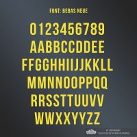 All Letters and Numbers in the Bebas Neue Script Font All Letters and Numbers in the Bebas Neue Script Font