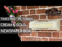 "Times Past Victorian" Cream Styled Newspaper Box  "Times Past Victorian" Cream Styled Newspaper Box