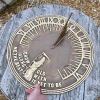 Old Father Time Sundial in Situ Old Father Time Sundial in Situ