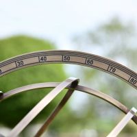 Close up of numerical degree sphere Close up of numerical degree sphere