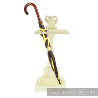 "Art Nouveau" Walking Stick & Umbrella Stand Holding an Umbrella