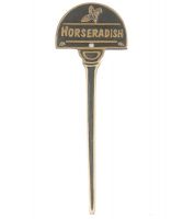Horseradish Brass Vegetable Sign Horseradish Brass Vegetable Sign