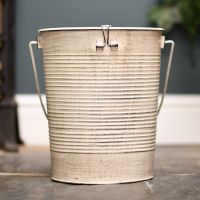 Shabby Chic fireplace coal or log bucket