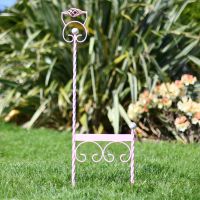 ground spike boot scraper finished in pink